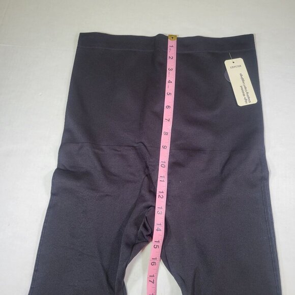 Empetua Black High Waisted Shaping Capri Leggings #42024 Size L - Picture 4 of 5